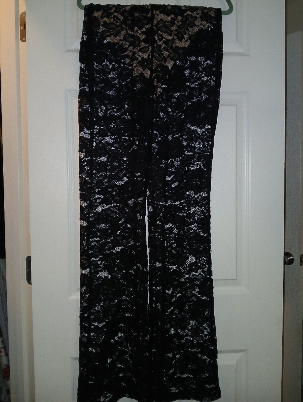 Fashion Nova Black Lace Flare Pants Set - Picture 5 of 7